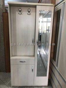 رختکن چوبی عرض 90 با کشو
