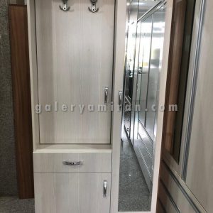 رختکن چوبی عرض 90 با کشو