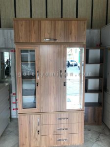 کمد چوبی سفارش مشتری عرض۱۲۰ ارتفاع ۲۴۰ دارای رنگ بندی
