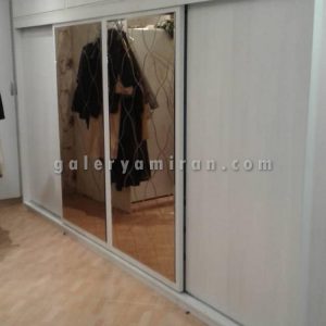 کمد دیواری ۳متری برند امیران دارای رنگ بندی و ۲سال ضمانت ارتفاع ۲۸۰