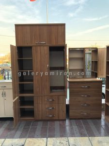 کمد ام‌دی‌اف MDF عرض 120 و دراور عرض 90