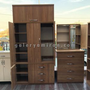 کمد ام‌دی‌اف MDF عرض 120 و دراور عرض 90