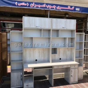 کمد دیواری کتابخانه + میز تحریر + میز کامپیوتر
